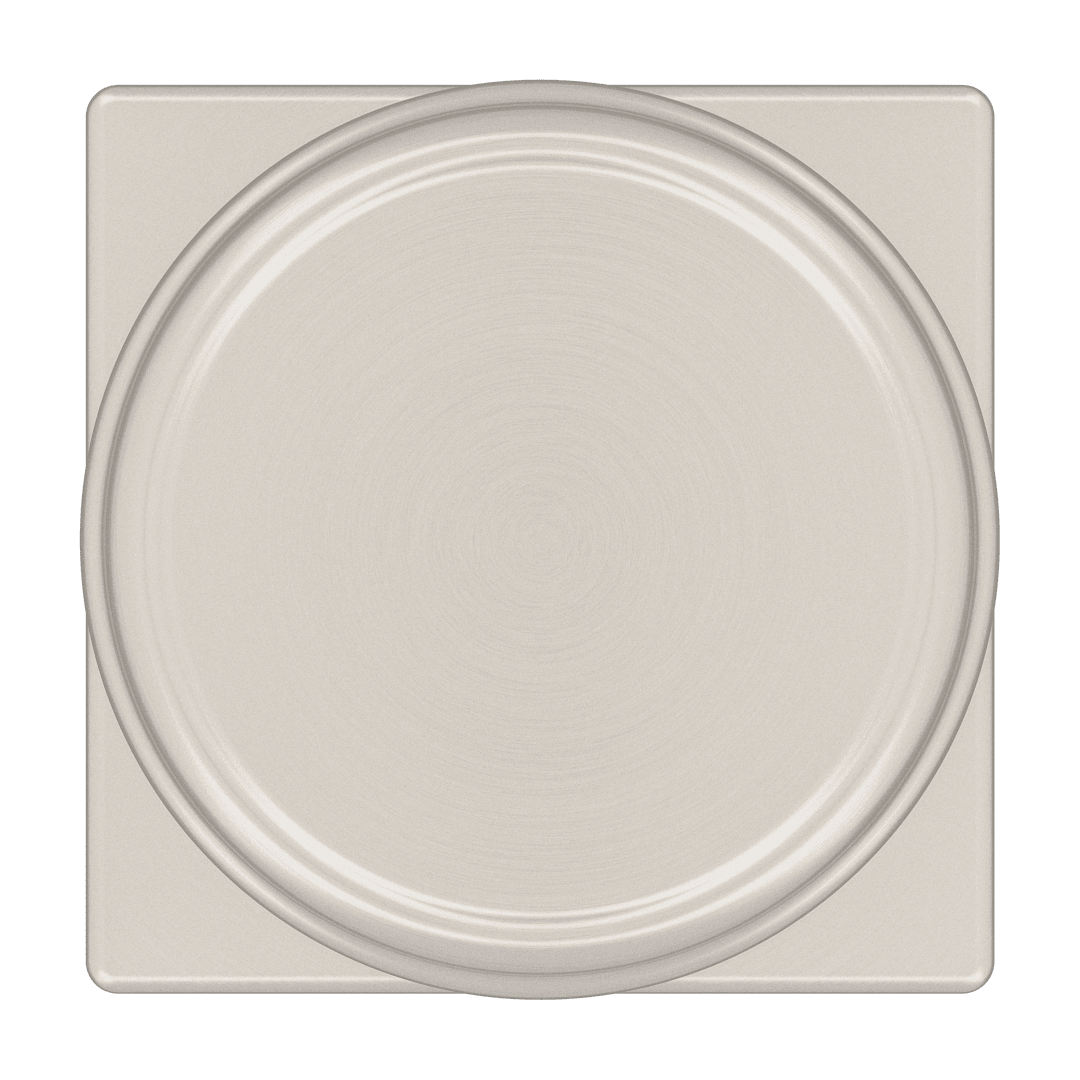 Maven Hall/Closet Knob w/ Square Rose in Satin Nickel