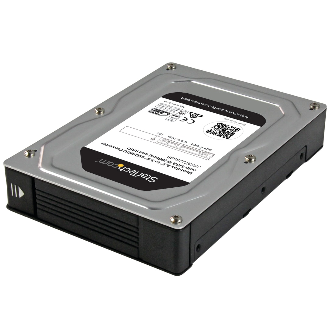 2 Bay 2.5 to 3.5 SATA HDD Converter