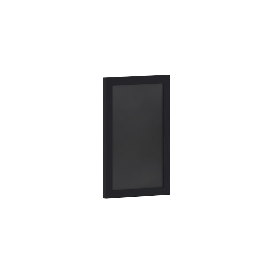Canterbury 11" x 17" Black Wall Mount Magnetic Chalkboard Sign with Eraser, Hanging Wall Chalkboard Memo Board for Home, School, or Business