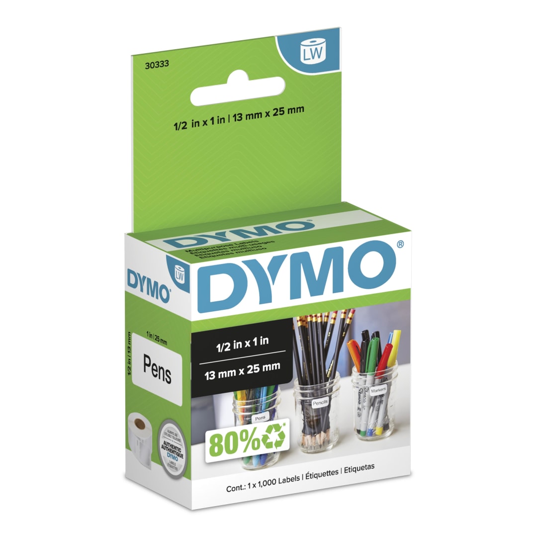 DY LW 1/2X1" 2UP MP LBL 1000CT -10 RL SH