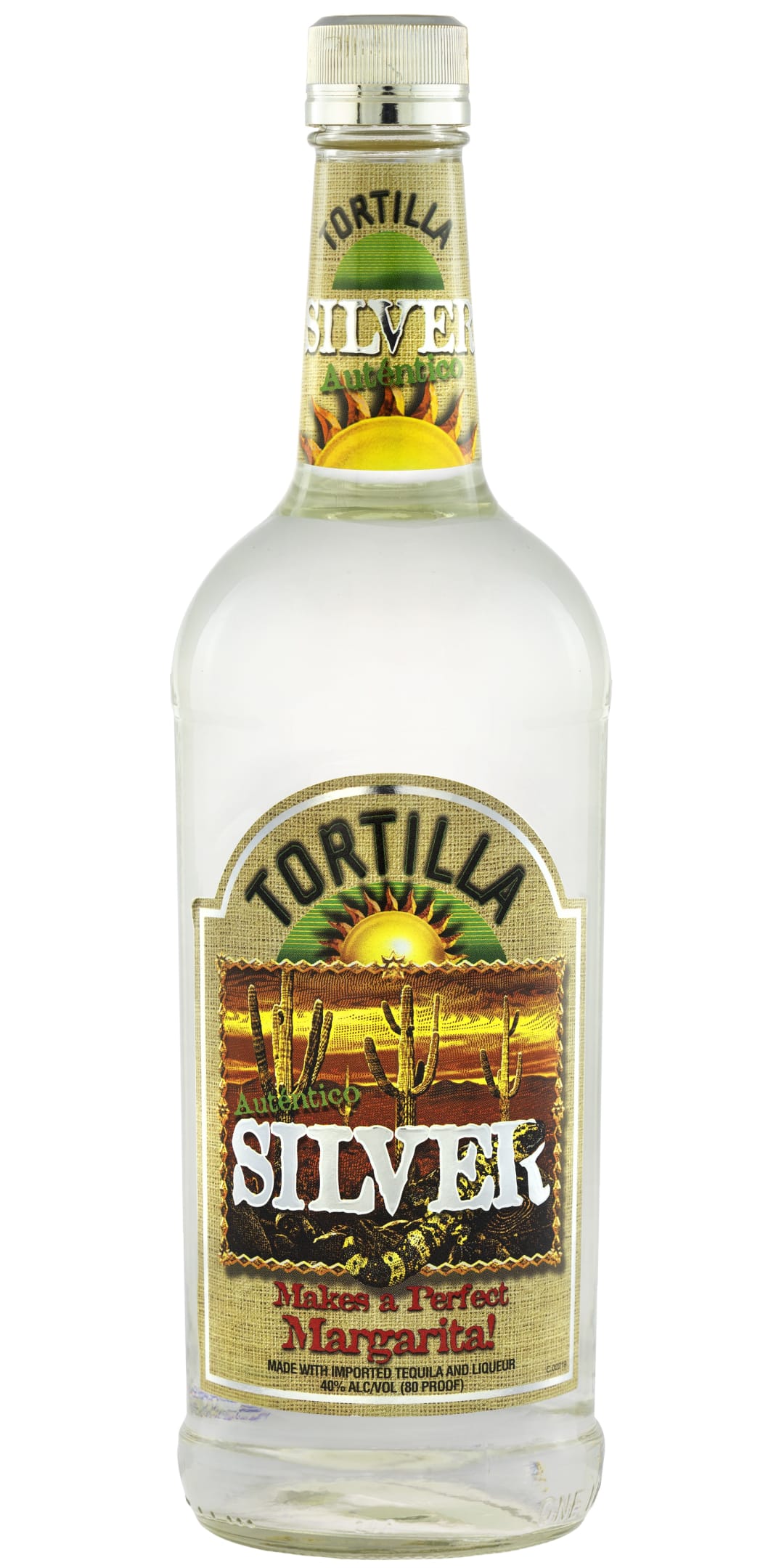 Tortilla Silver Tequila 1l 80 Proof