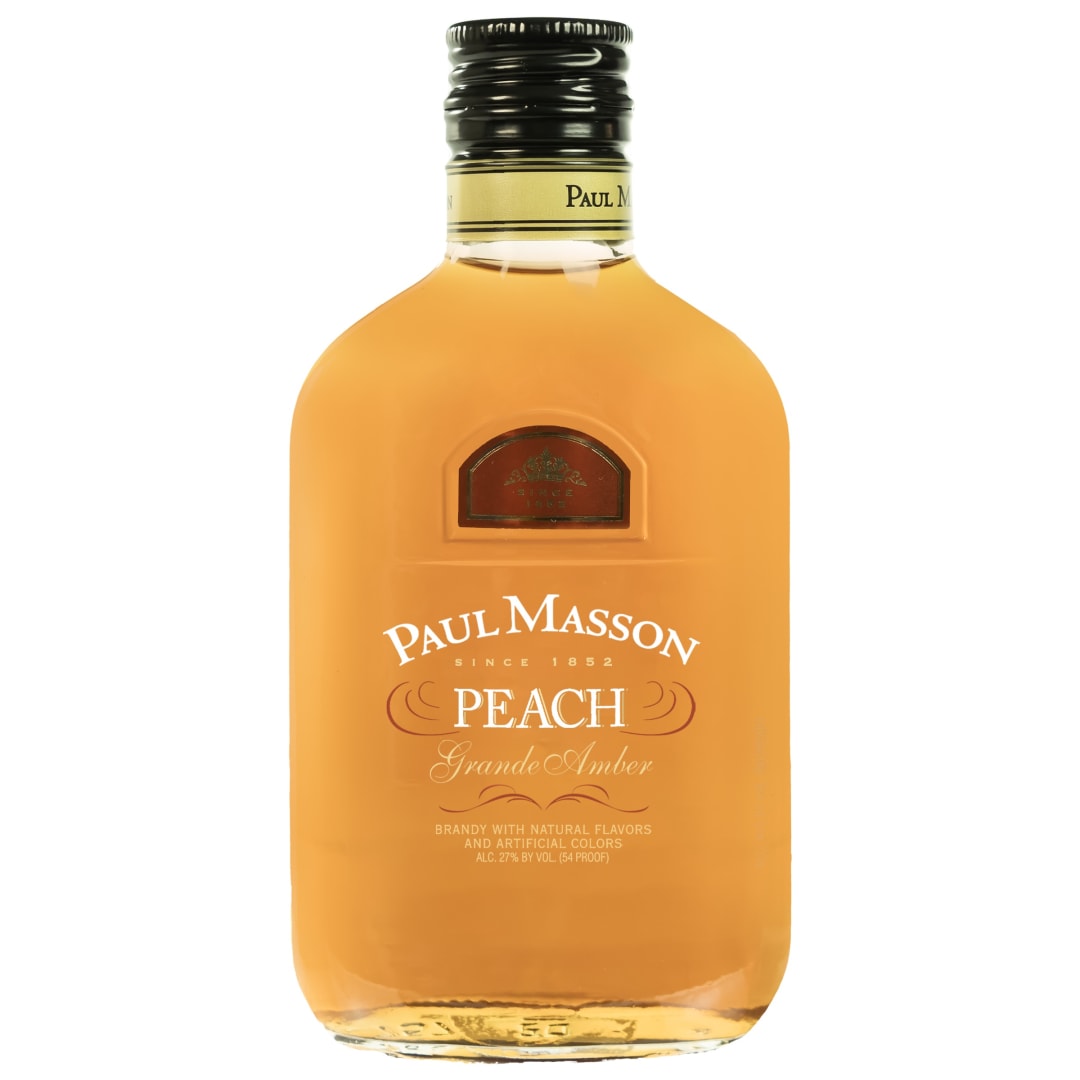 Paul Masson Peach Grande Amber Brandy 200ml 54 Proof