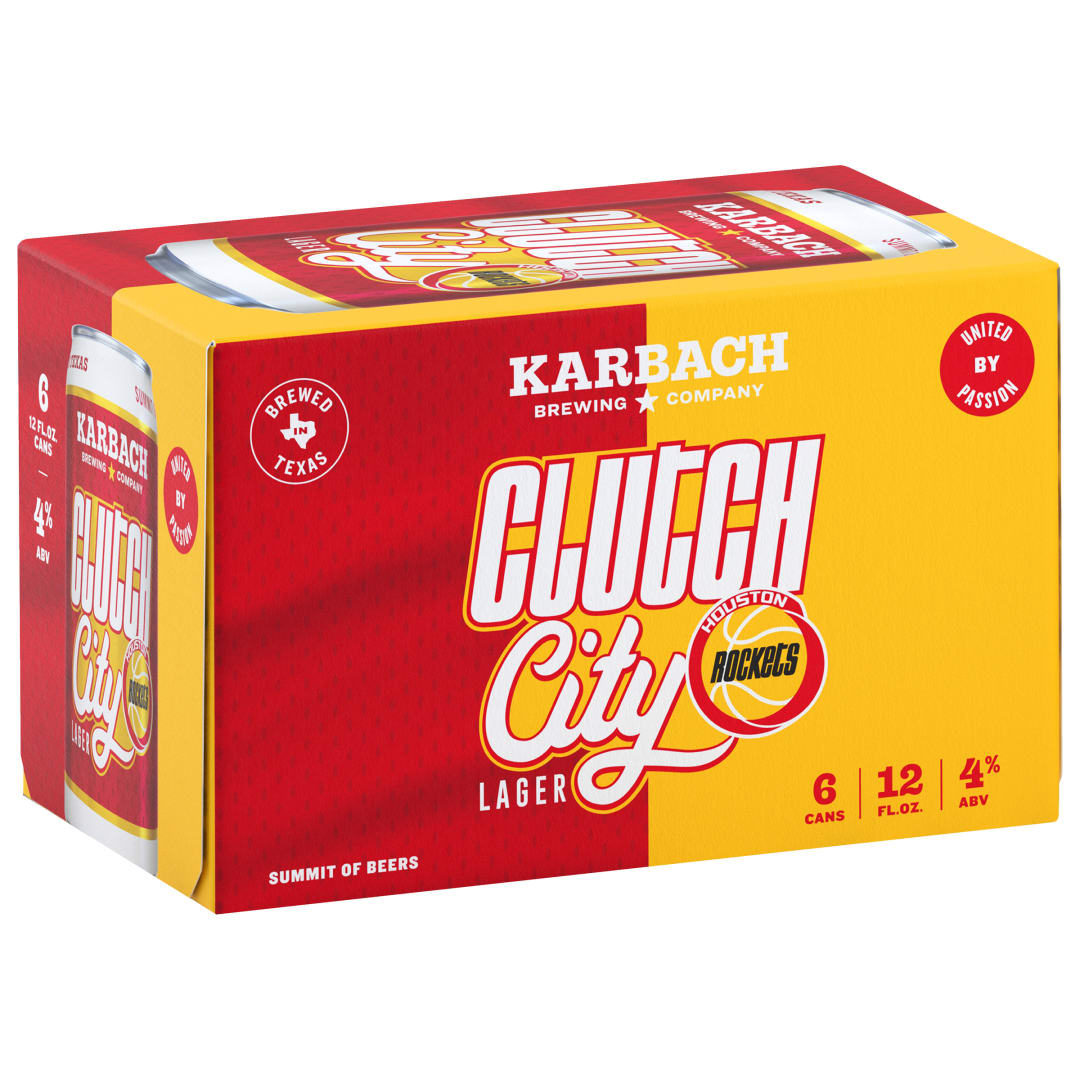 Karbach Clutch City Lager, 12oz. Can 6 pack