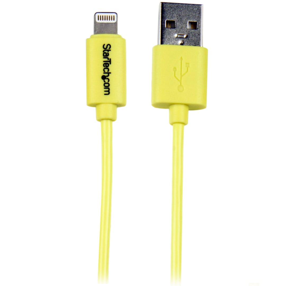 1m Yellow Lightning to USB Cable iPhone iPod iPad