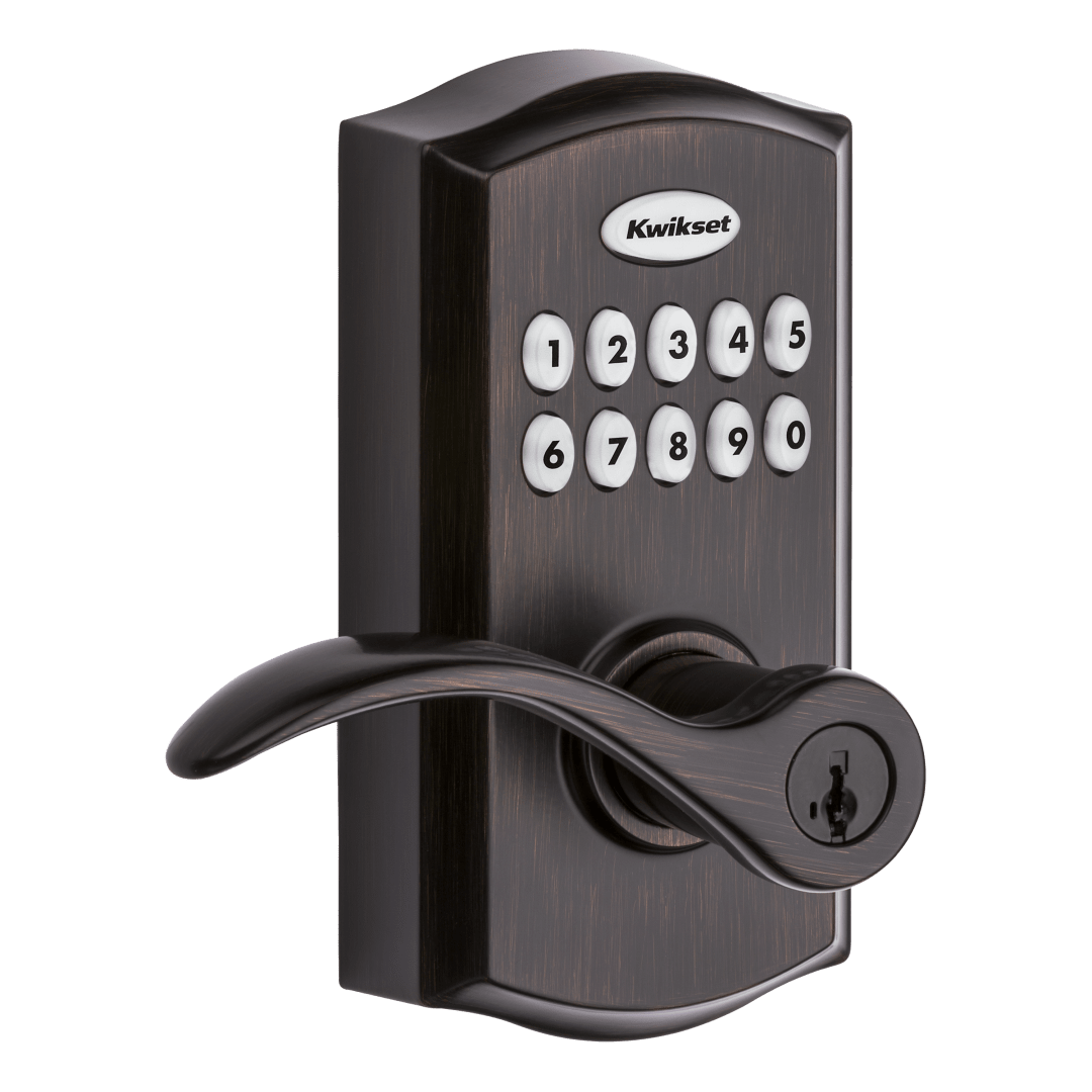 SmartCode 955 Pembroke Light Commercial 10-Button Keypad Electronic Lever in Venetian Bronze