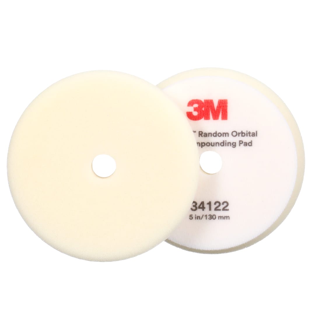 3M™ Perfect It™ Eksantrik Dairesel Köpük Pasta Süngeri, Kalın, Beyaz, 130 mm, 34122
