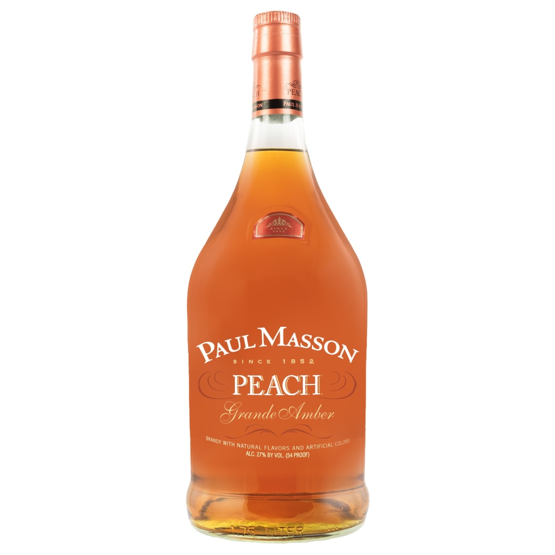 Paul Masson Peach Grand Amber Brandy 1.75l 54 Proof