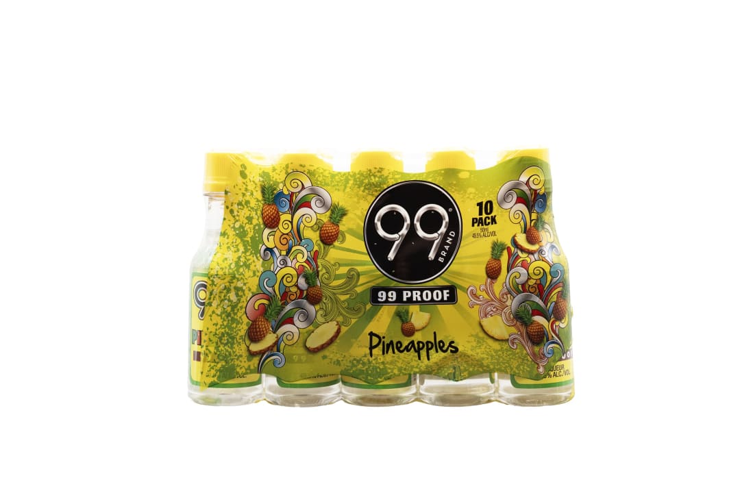 99 Brand Pineapples Liqueur 10 Pack 50ml 99 Proof