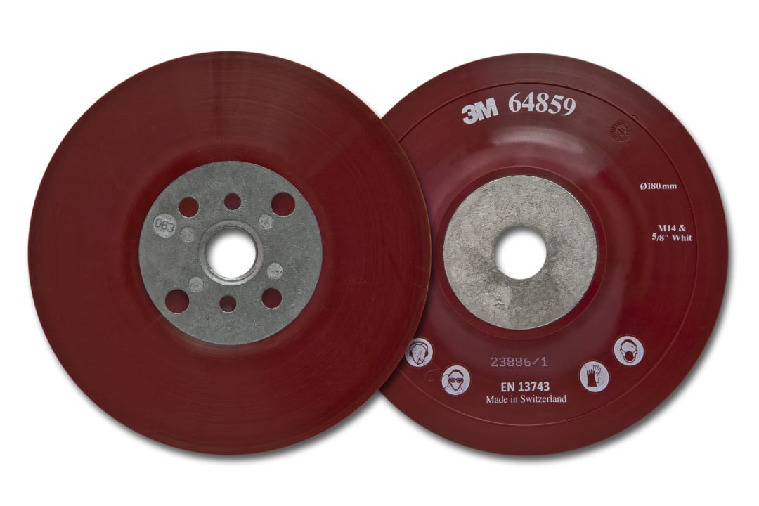 3M™ Elyaf Disk Destek Yastığı, 180 mm, Red, PN64858
