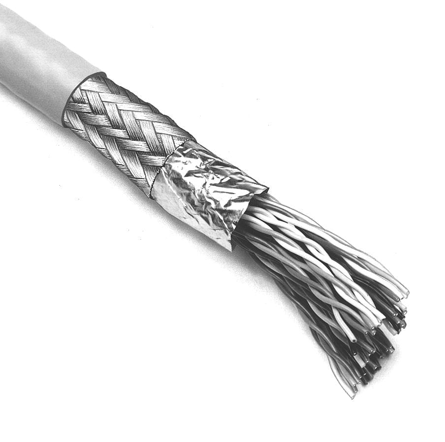 3M™ 3750/10, Twisted Pair Rundkabel, 10-polig, 3750 Serie, Litzenleiter, Grau/Farbcodiert, 30,5 m/Rolle