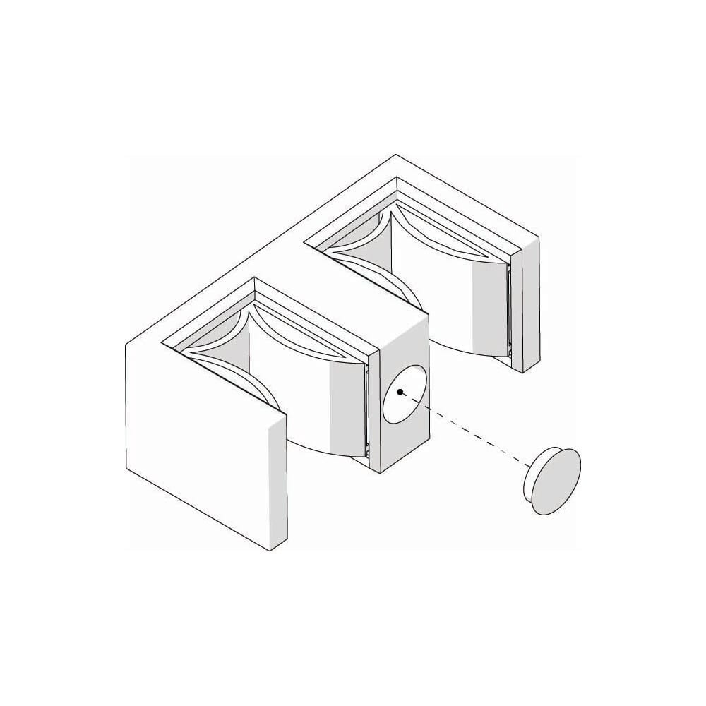 Encore Bumper for 5/16 Glass - Brushed Nickel