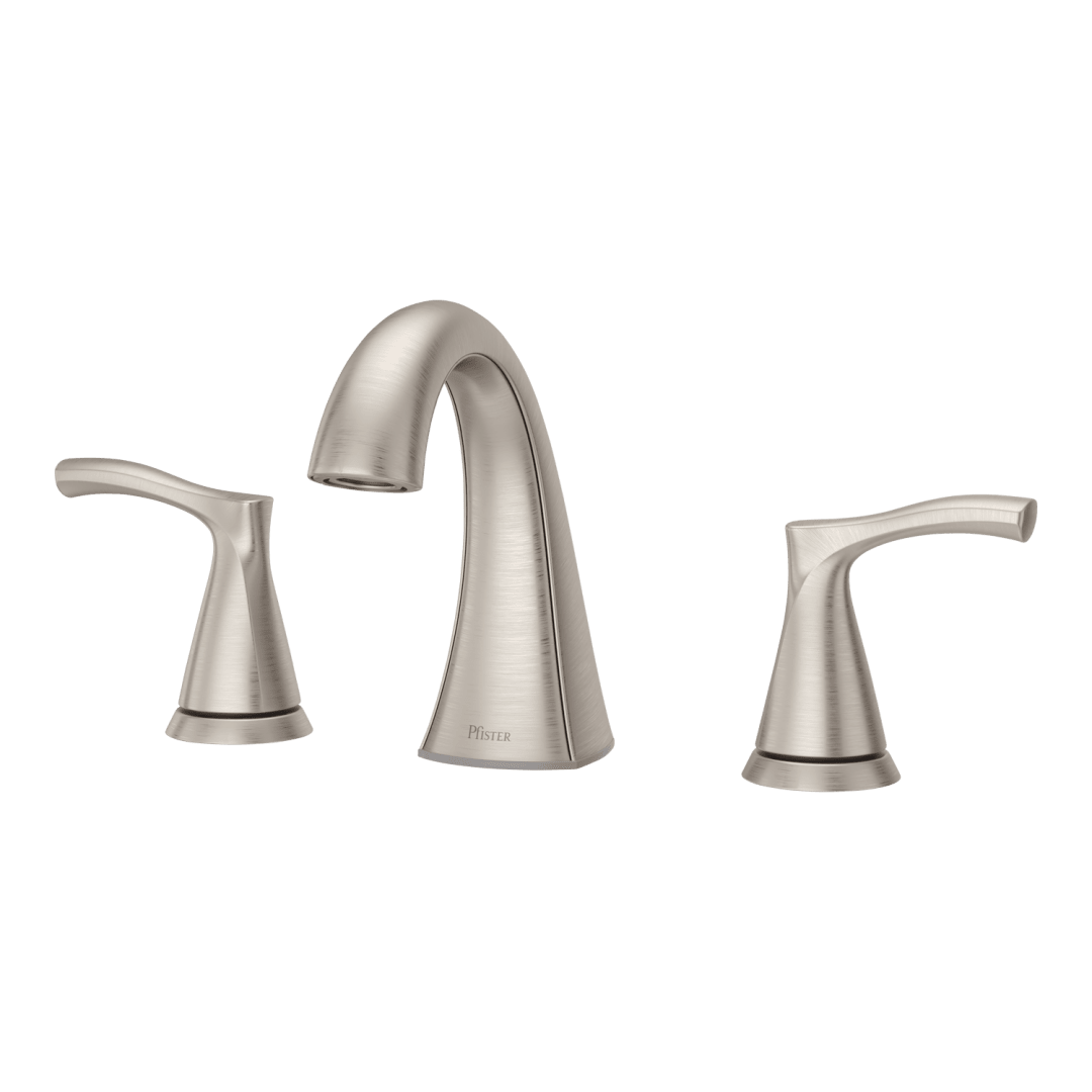 Masey 2-Handle 8" Widespread Bathroom Faucet in Brushed Nickel