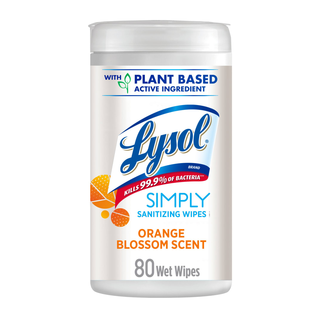 LYSOL® Daily Cleaning Wipes - Simply™ Orange Blossom 6/80 ct.