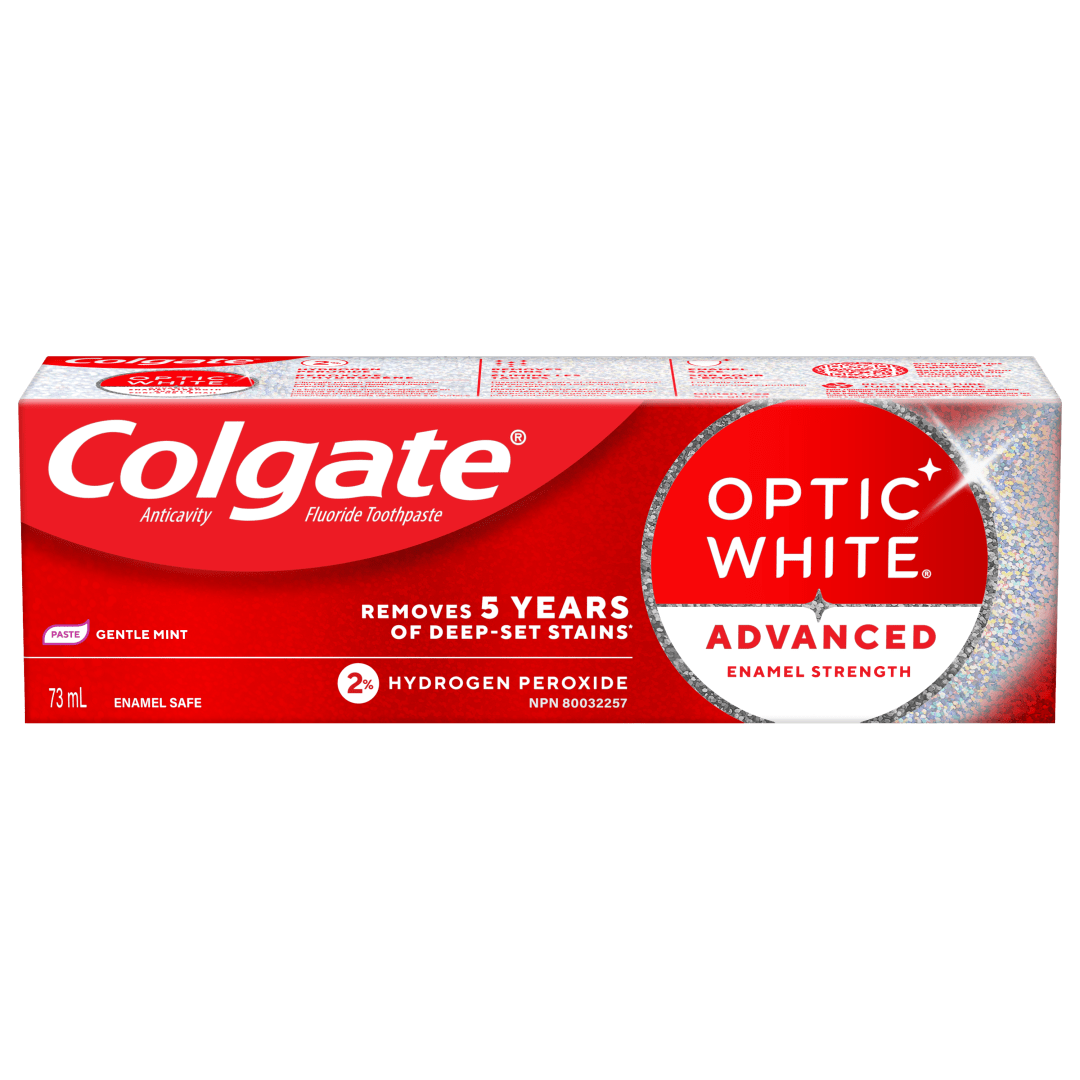Dentifrice blanchissant Colgate Optic White Avancé Blanc oxygénant, 73 mL, paquet de 1