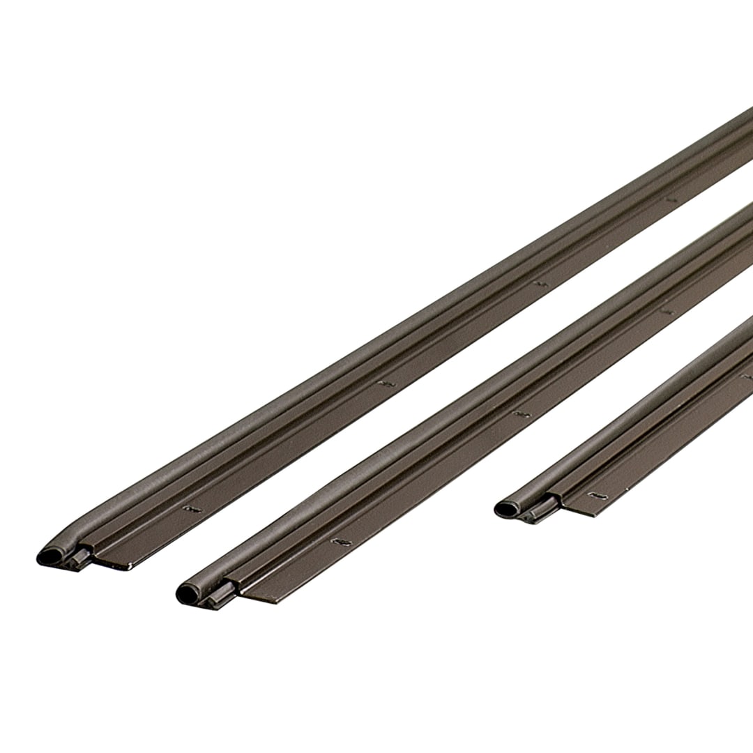 01677 - 36 in. x 84 in. Bronze Flat-design Aluminum and Vinyl Screw-on Top and Sides Door Seal Kit