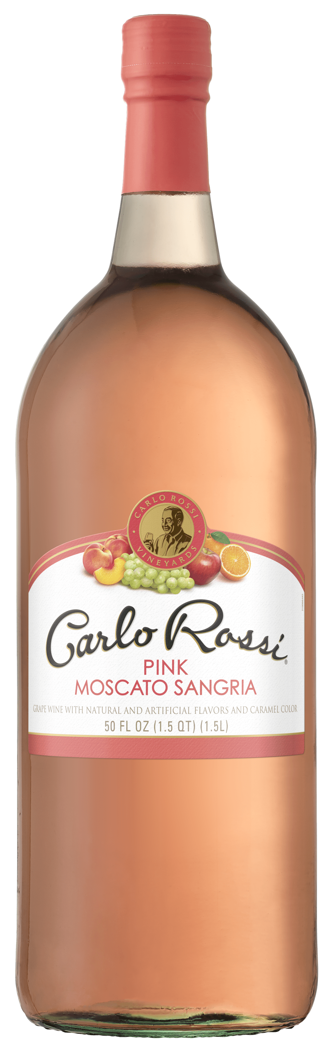 Carlo Rossi Pink Moscato Sangria Wine 1.5L