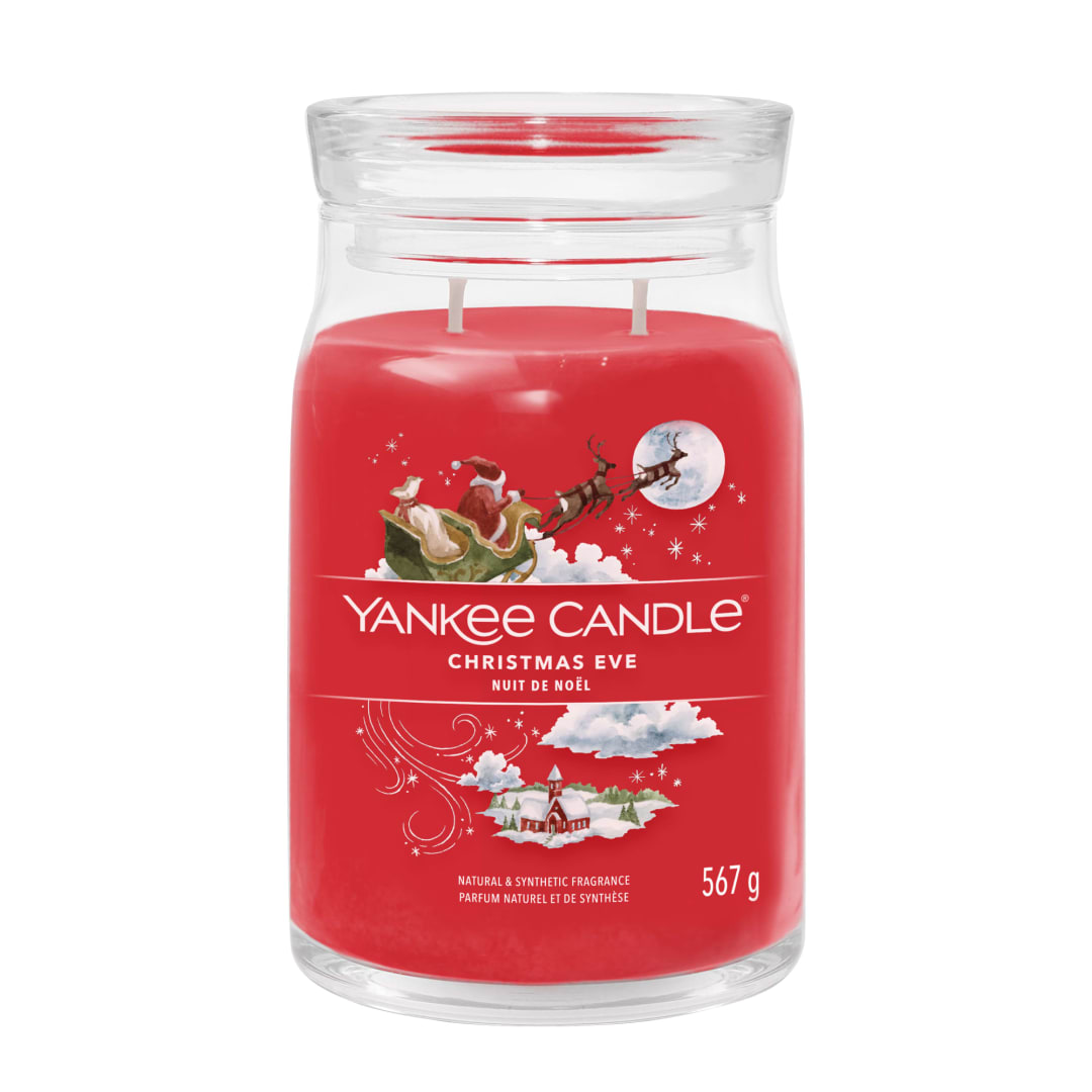 Yankee Candle® Signature Scented Candle | Christmas Eve Large Jar Candle with Double Wicks | Soy Wax Blend