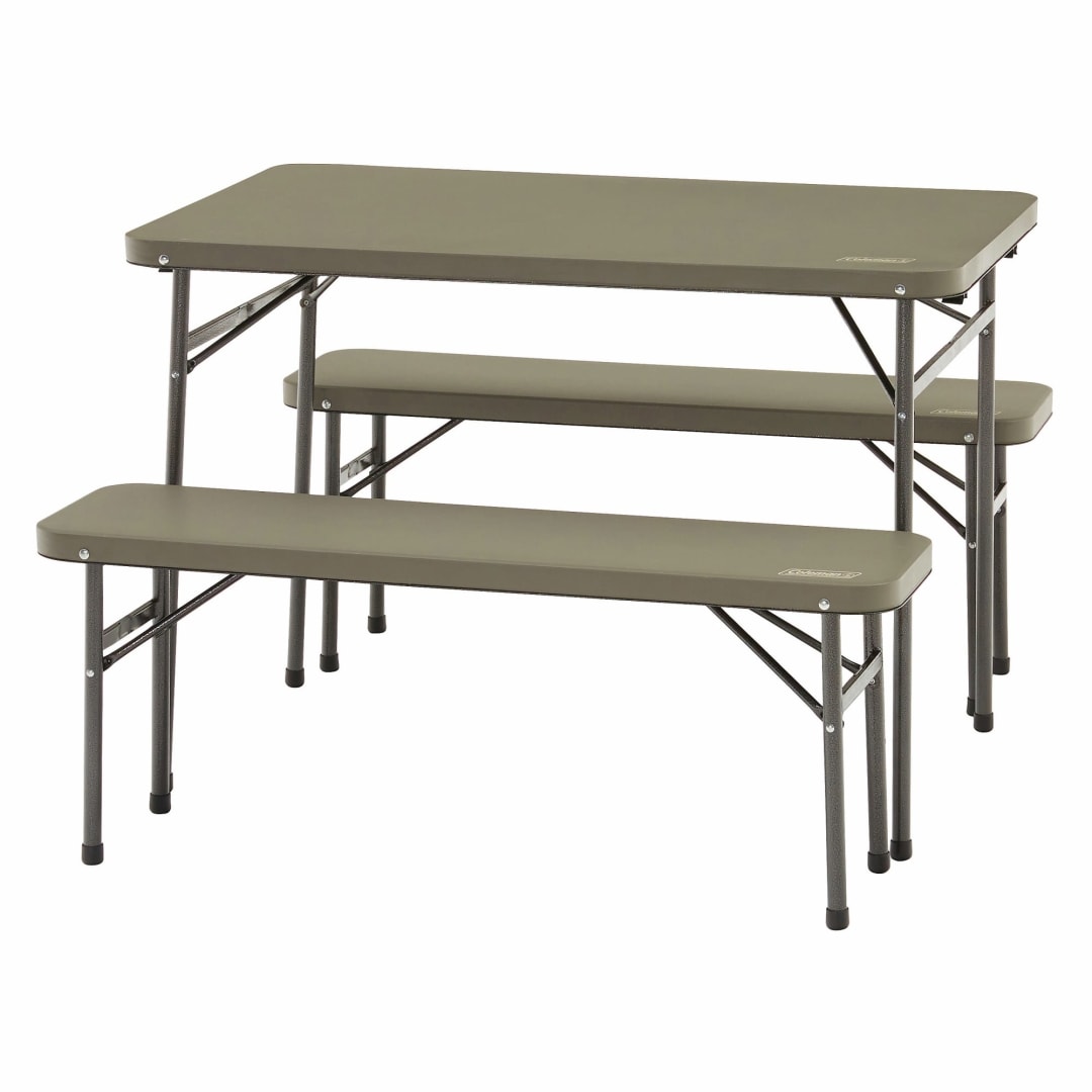 Coleman® Folding Table and Bench Set 102cm