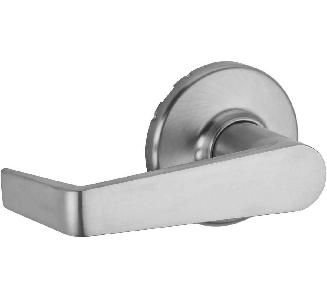 Kingston Round Dummy Lever in Satin Chrome