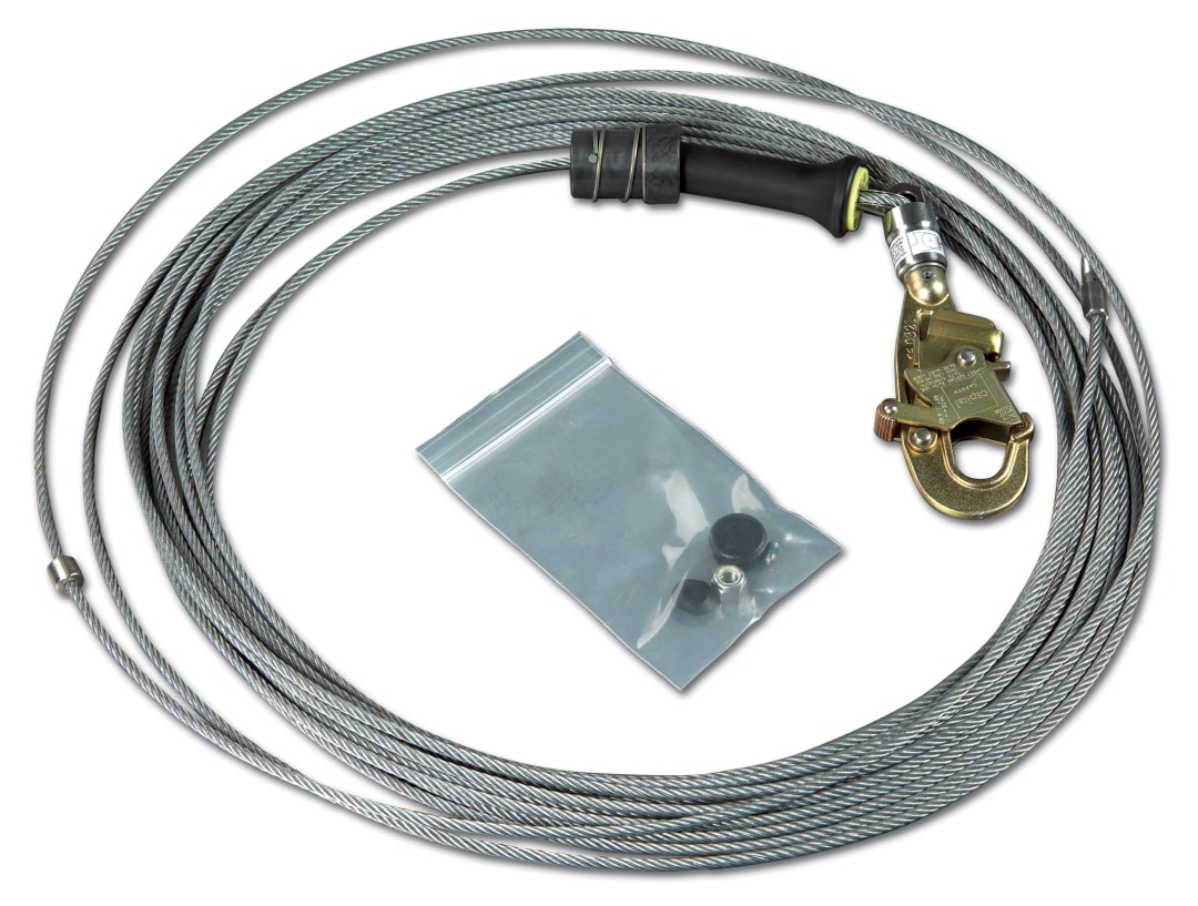 3M™ DBI-SALA® Sealed-Blok™ Self-Retracting Lifeline Cable Assembly, 26 m, Galvanized Steel, 3900108