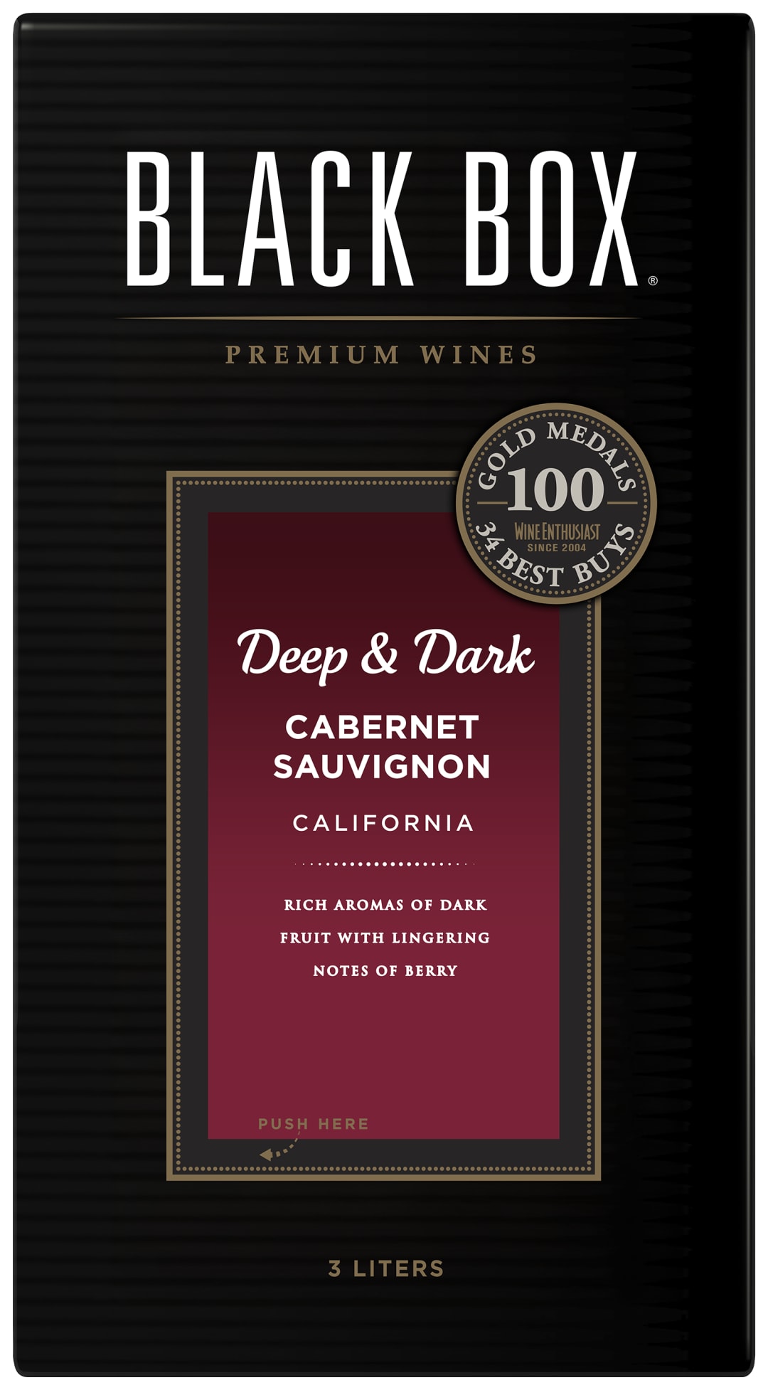 Black Box Deep and Dark Cabernet Sauvignon Red Wine 3L Box Wine