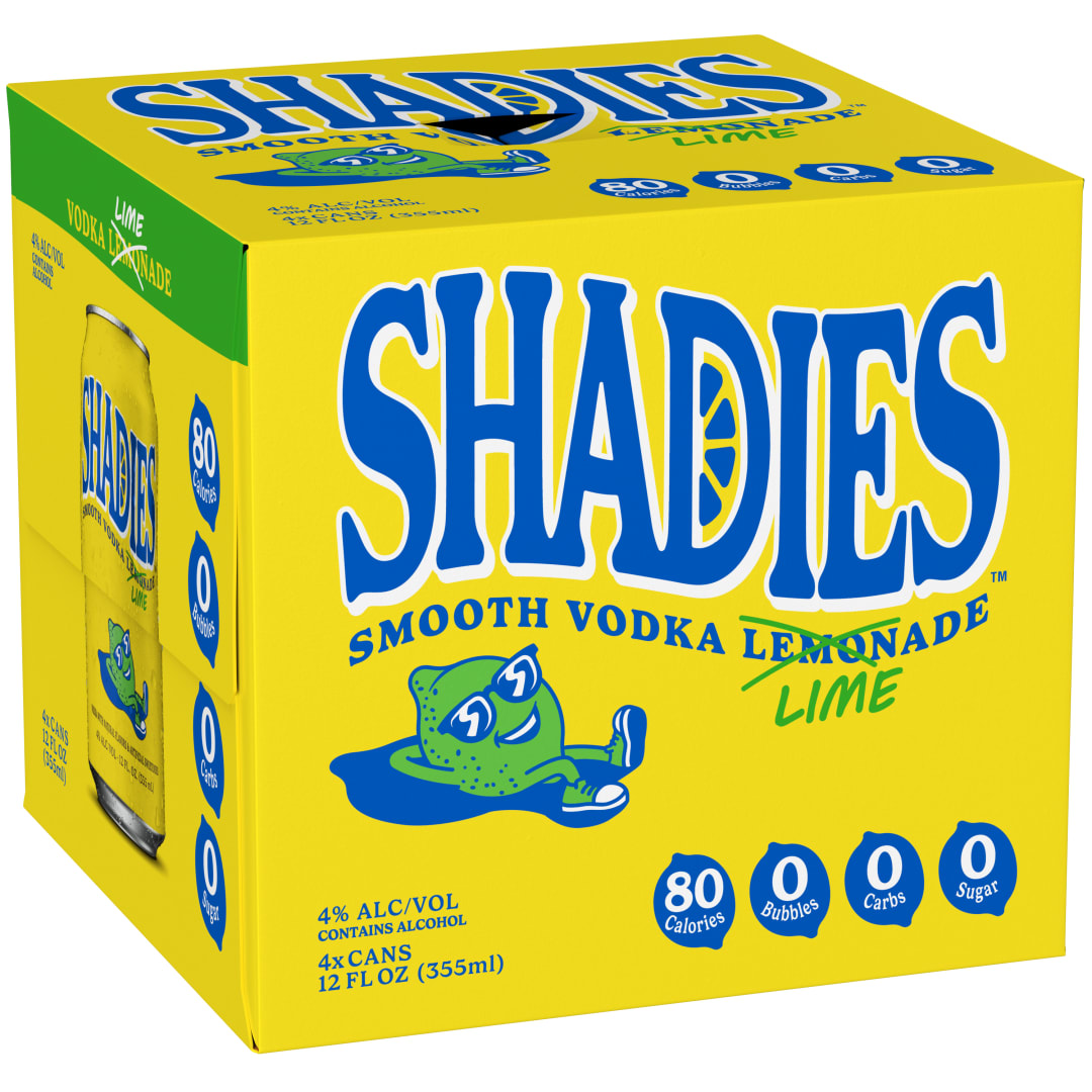 Shadies Limeade 4x12 oz Can Pack CARRIER - AB Production