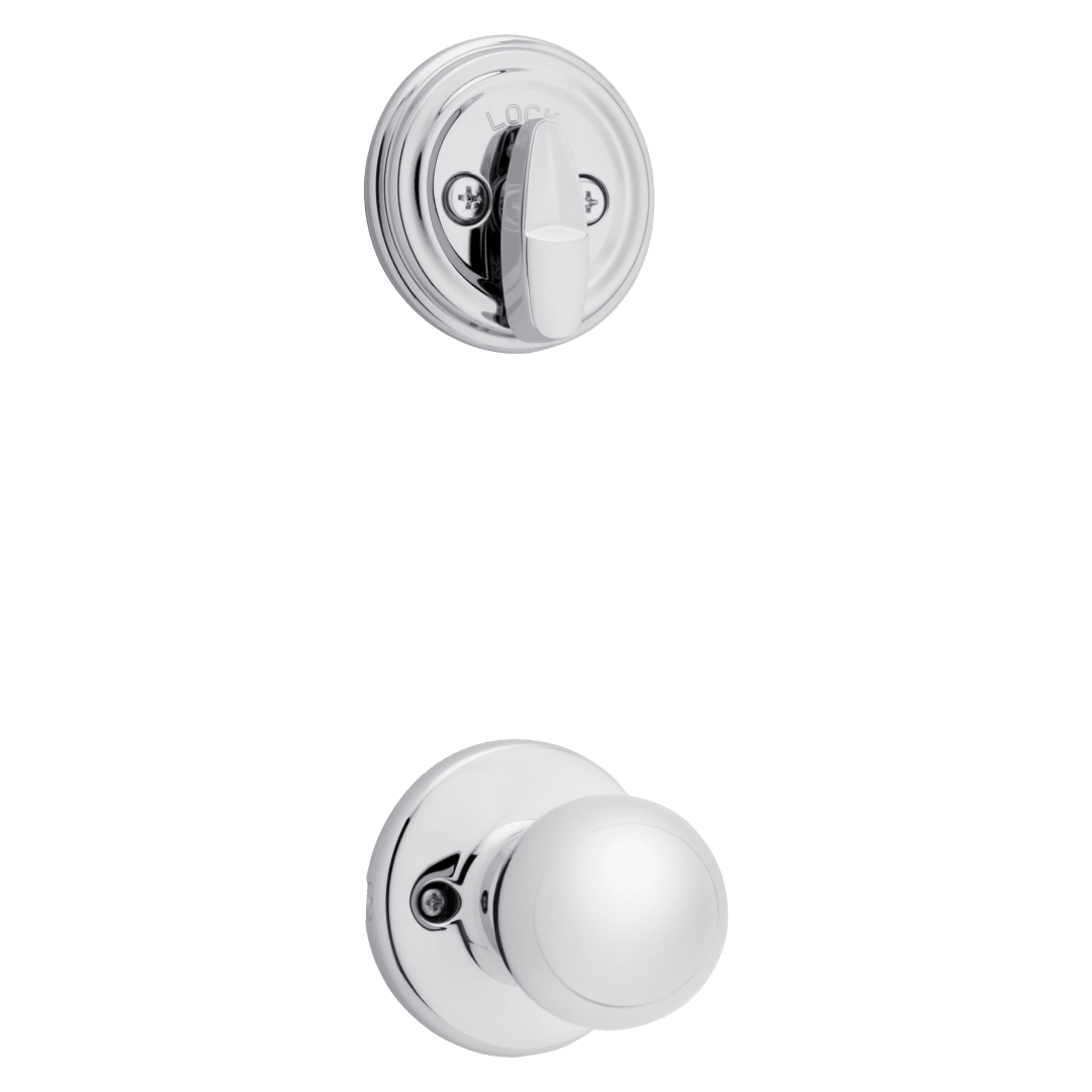 966 Single Cylinder Interior Pack w/ Polo Knob for Signature Series Handlesets in Polished Chrome