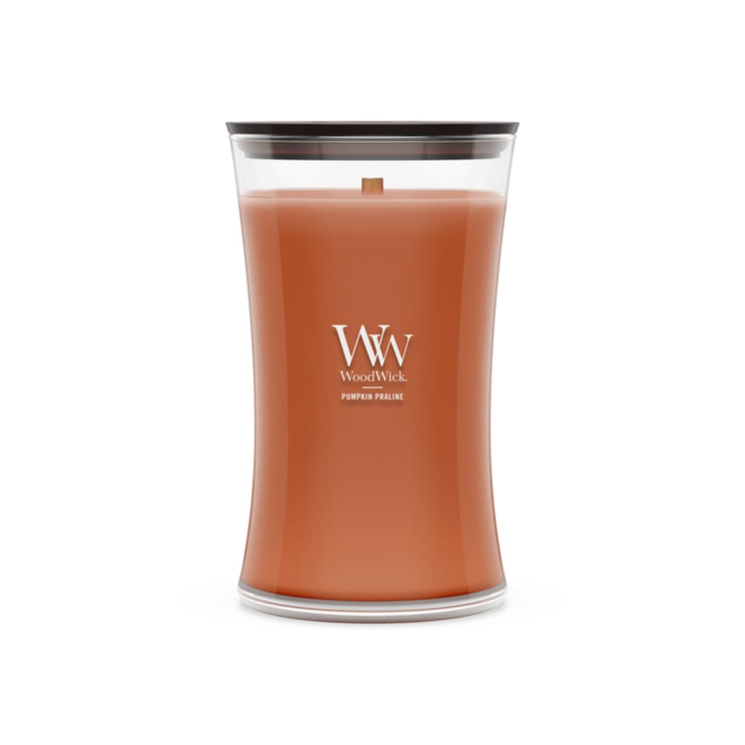 WoodWick Pumpkin Praline Large Hourglass Candle