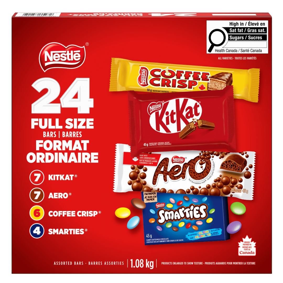NESTLE 24ct Assort Bars 288pc CA