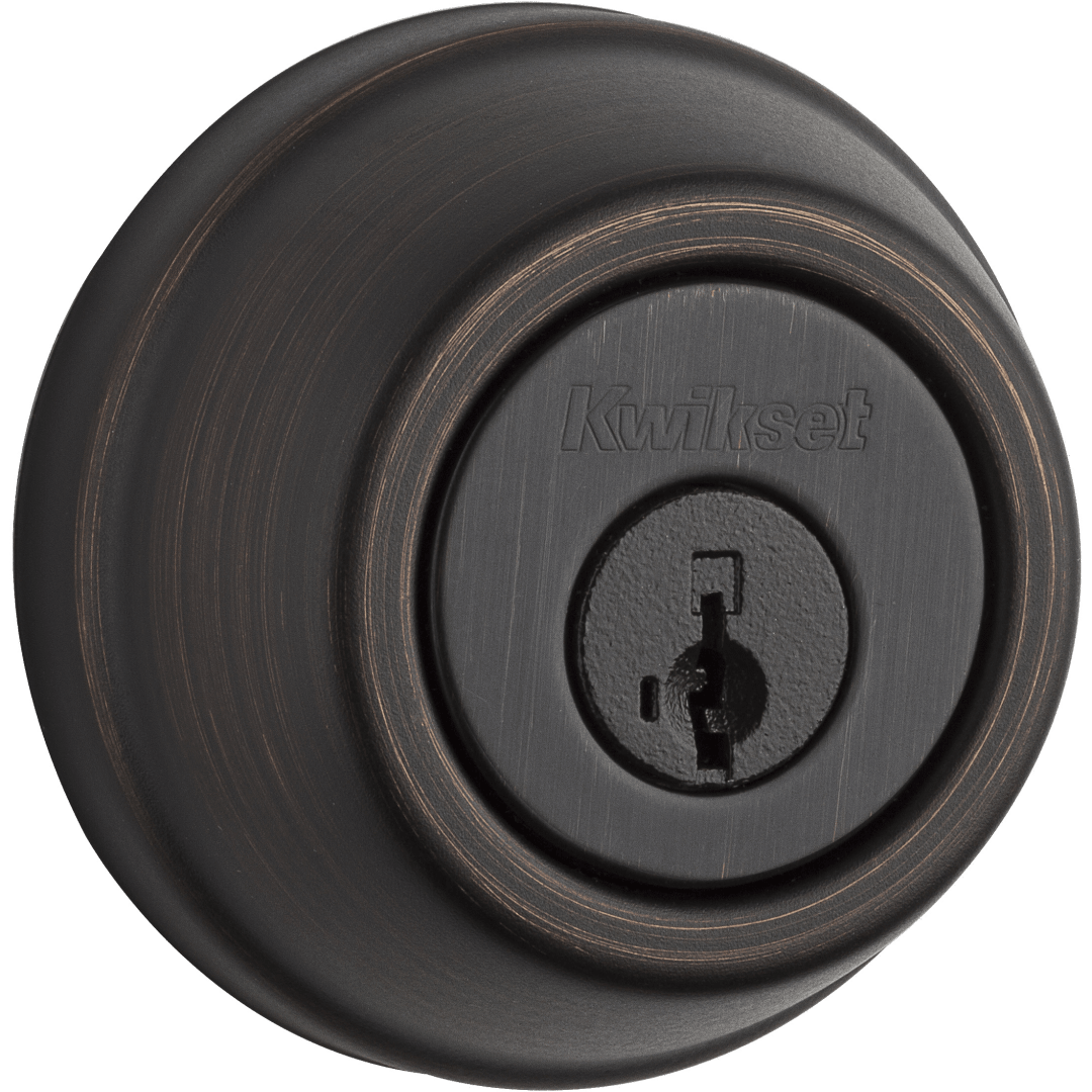 910 Signature Series Traditional Deadbolt featuring SmartKey Security™ and Home Connect Technology in Venetian Bronze