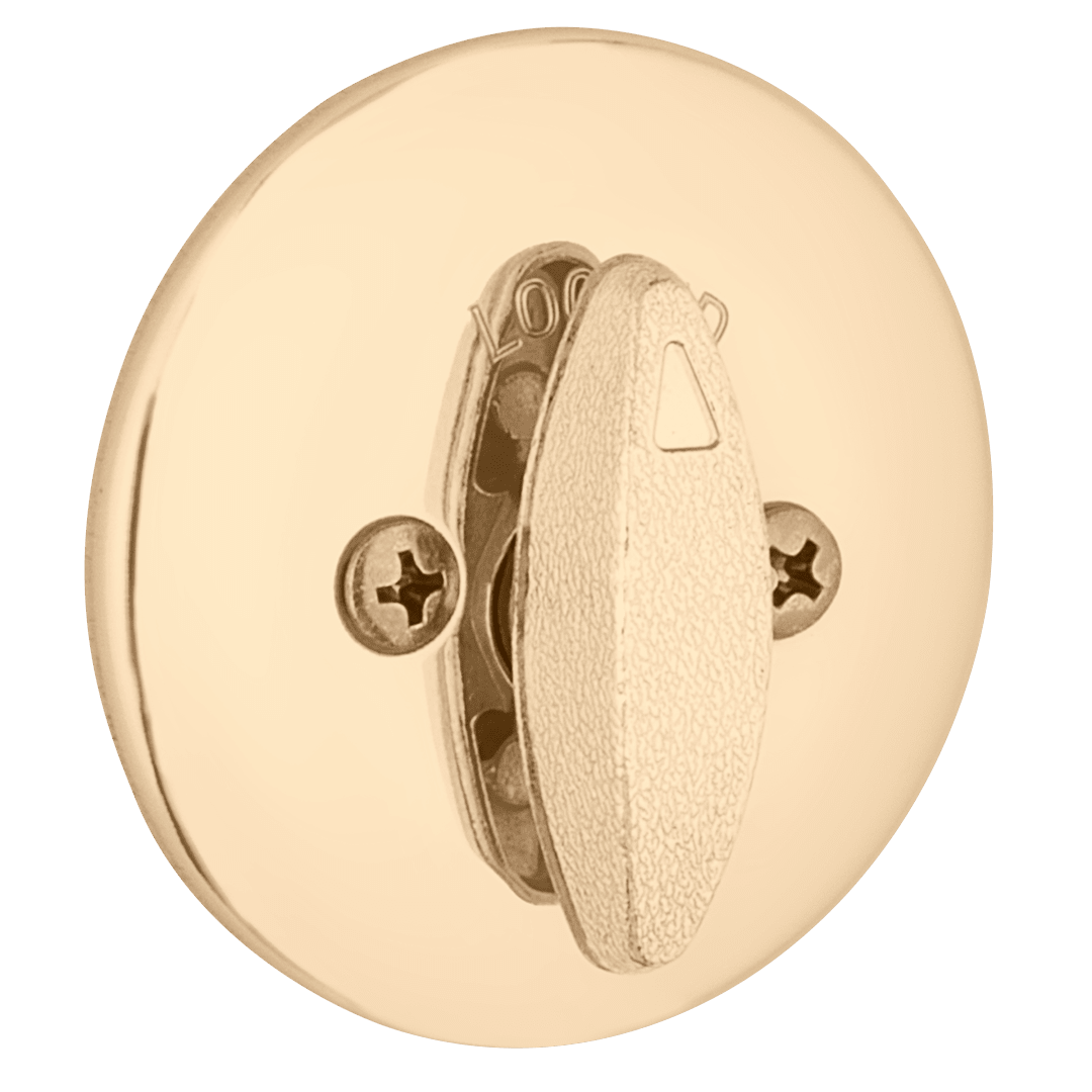 660 Mobile Home Deadbolt, Keyed One Side, in Polished Brass