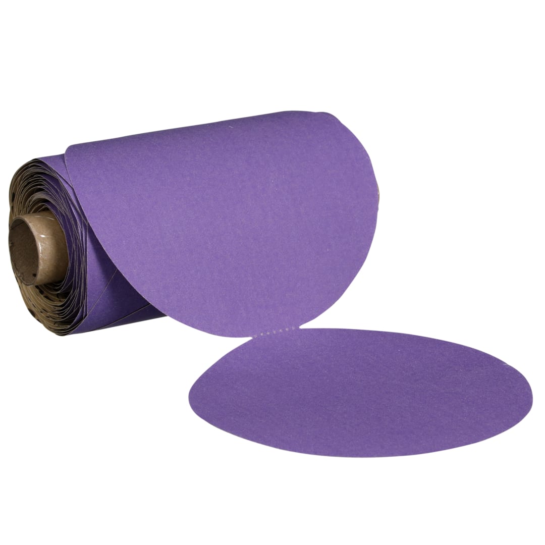 3M™ Cubitron™ II Stikit™ Paper Disc Roll 732U, 500+ C-weight, 127 mm x NH, Die 500X, 100 Discs/Roll, 4 Rolls/Case