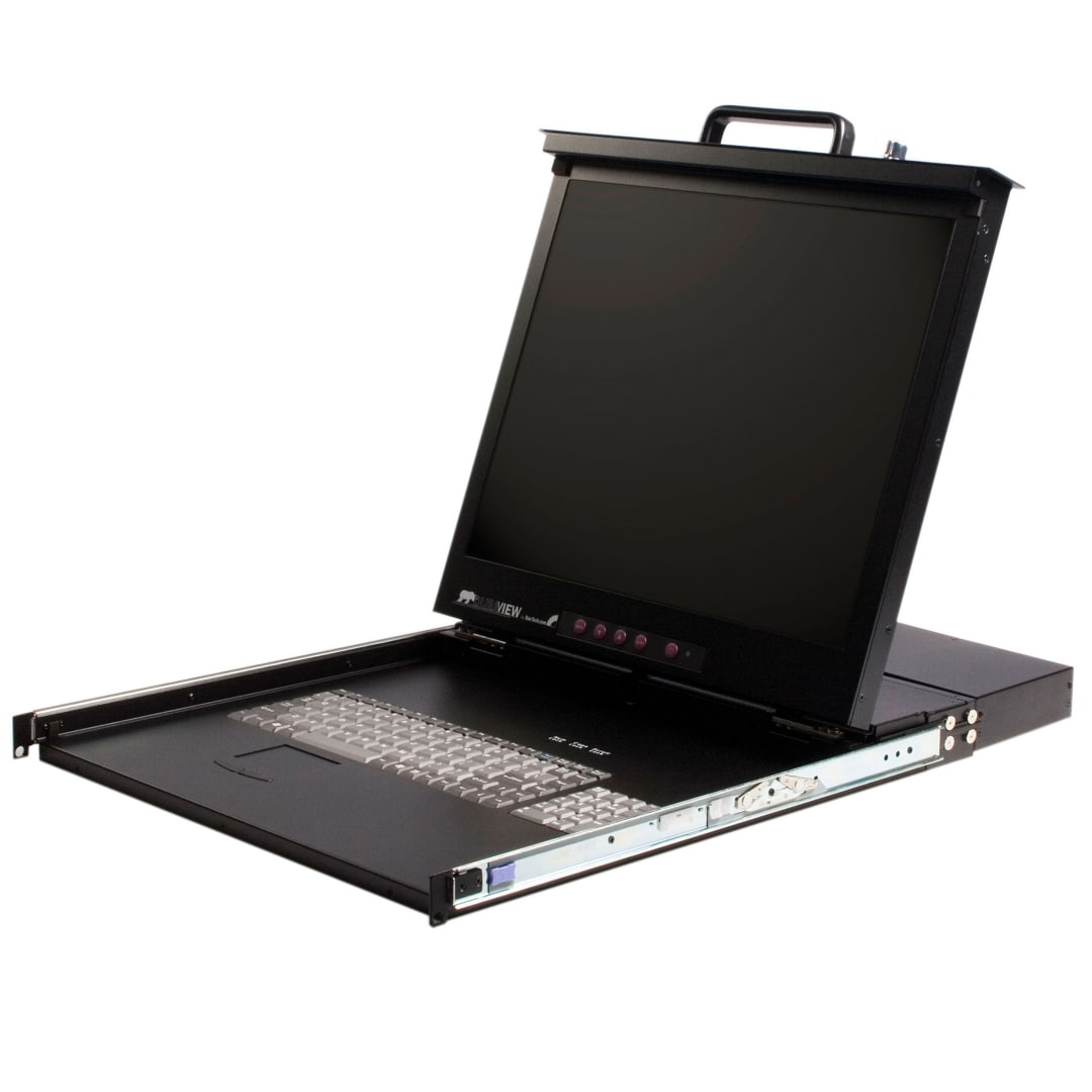 17in Rackmount LCD Console w 16 Port KVM
