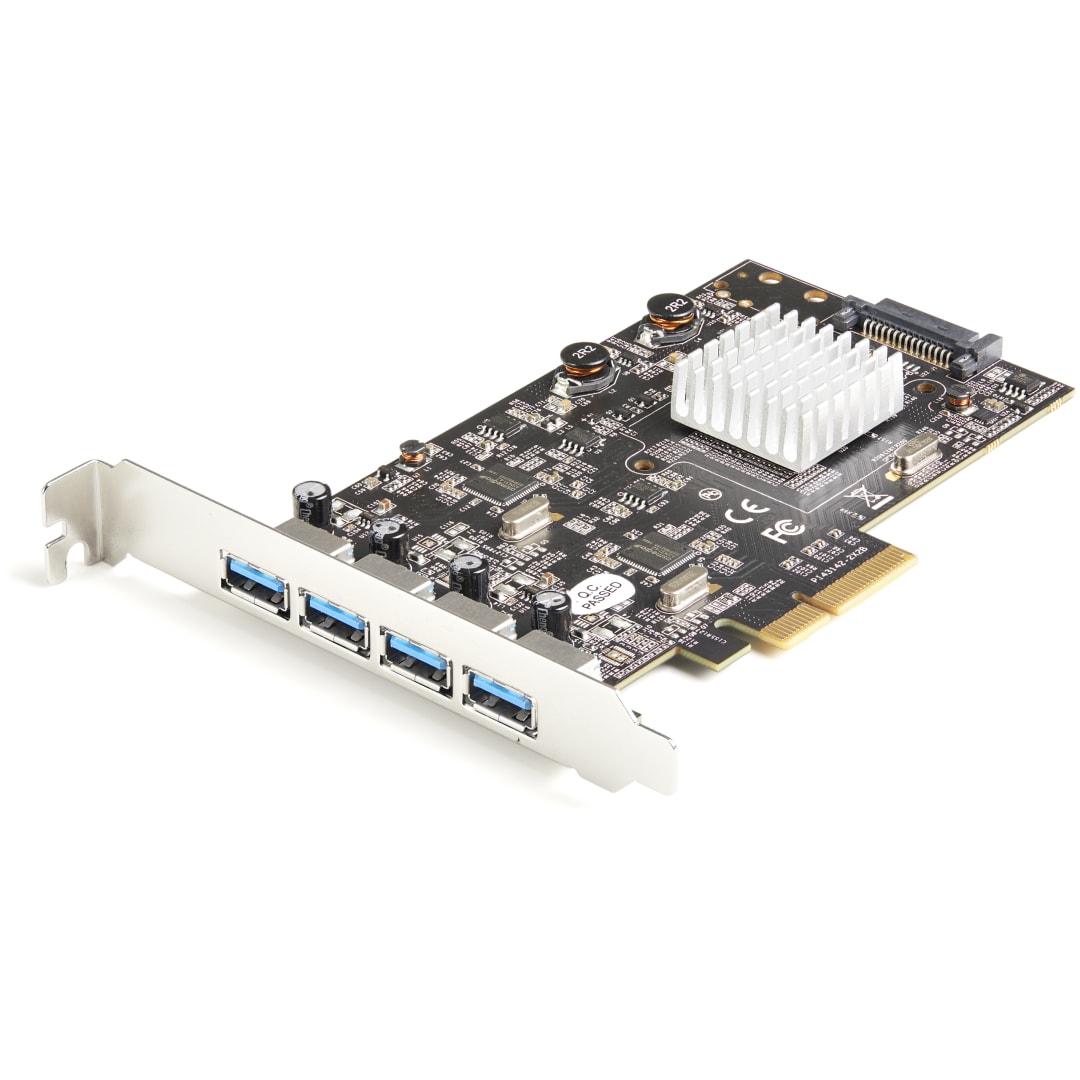4 Port USB 3 1 PCI E Card w  2 Dedicated Channels