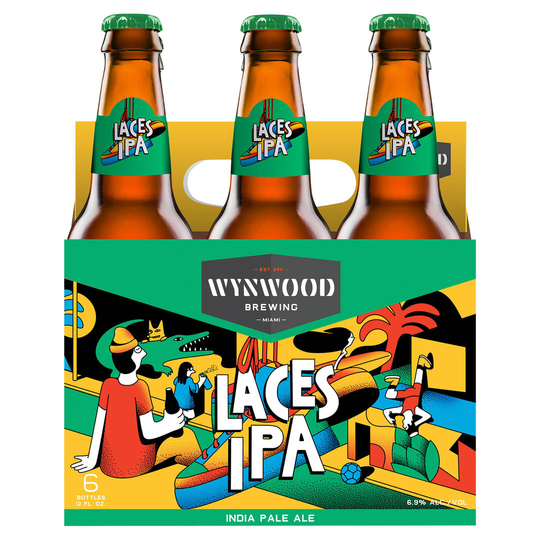 Wynwood Brewing Laces IPA, 6 Pack 12 fl. oz. Bottles