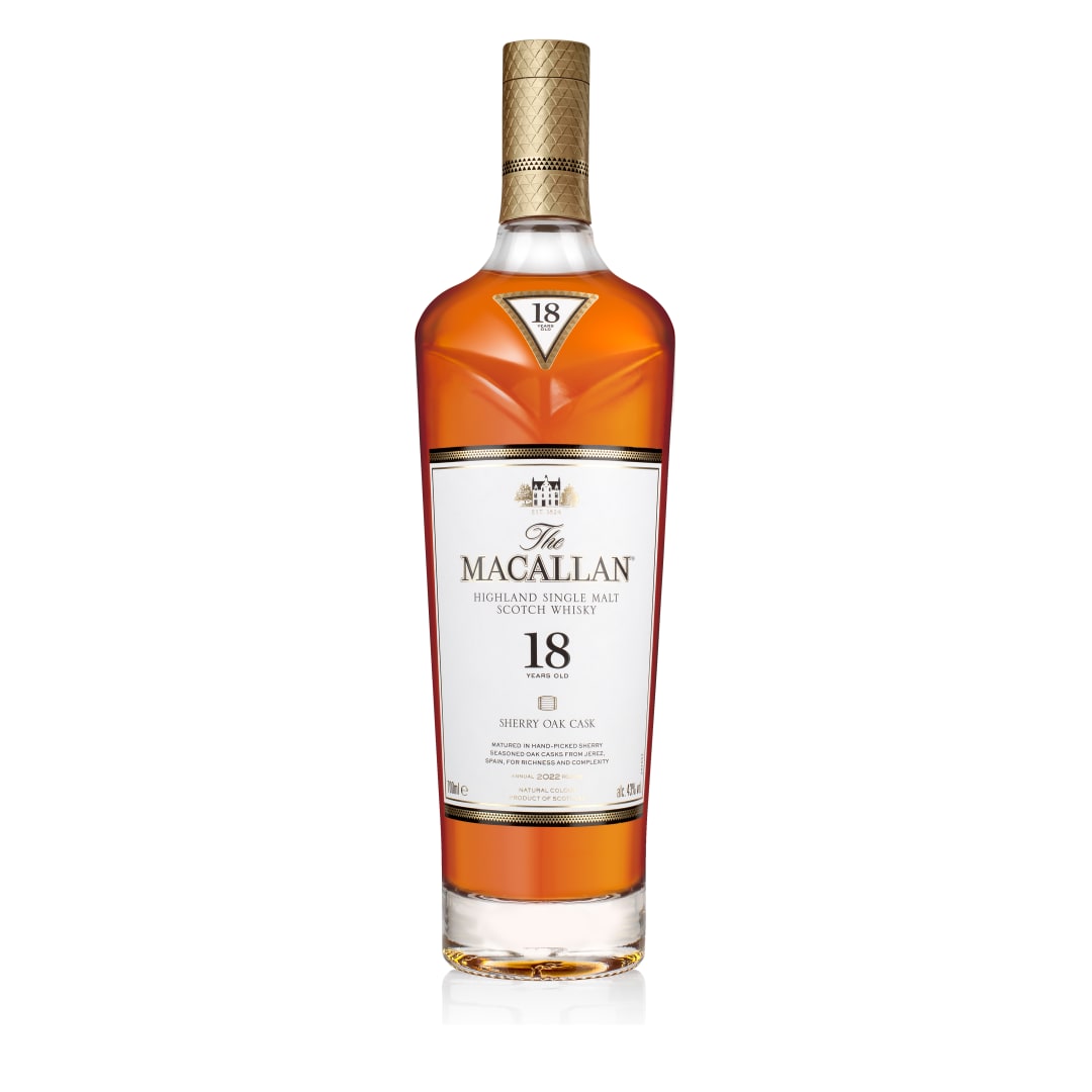 The Macallan Sherry Oak 18 Years Old, 2022 Release 70cl