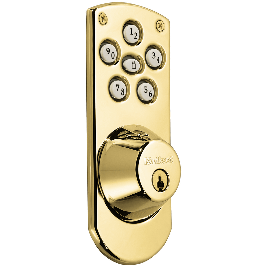 907 Powerbolt® Electronic Deadbolt featuring SmartKey Security™ in Lifetime Polished Brass
