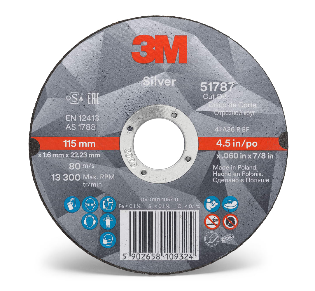 3M™ Cubitron™ II Kesme Taşı, Cut-Off-Wheel, 51790, T41 125x1x22.23mm