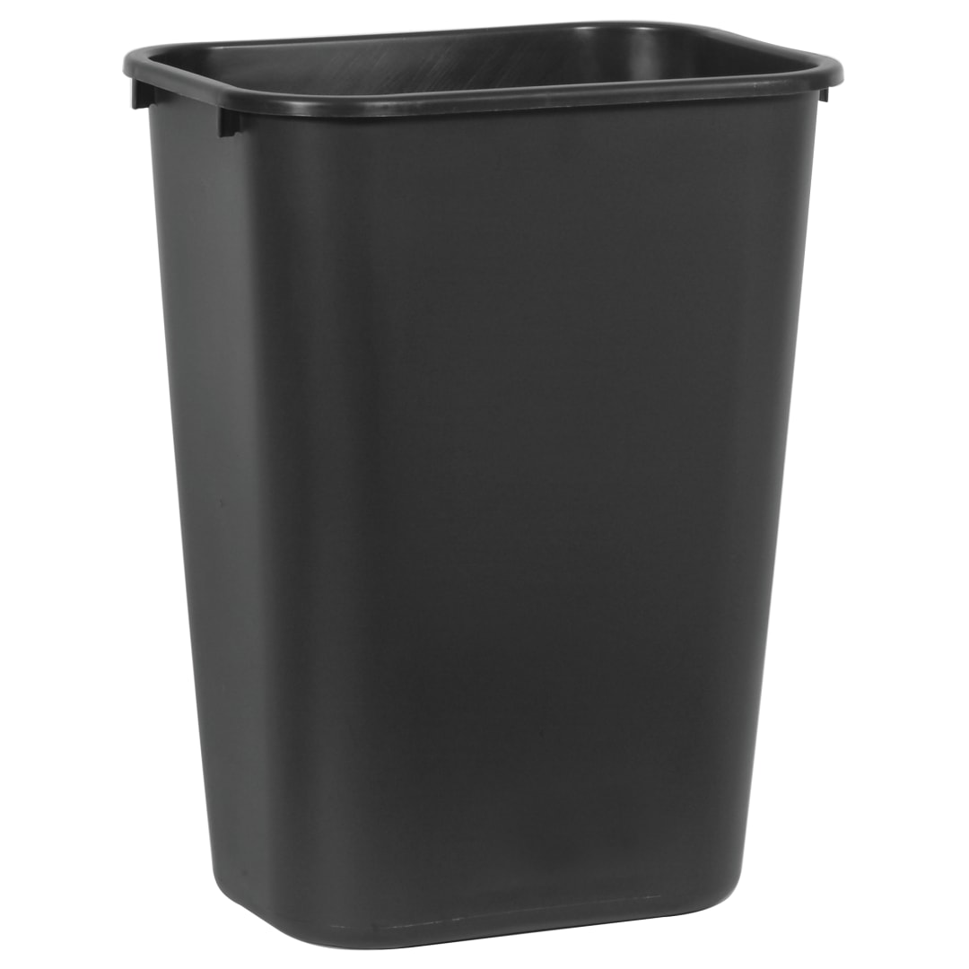 Rubbermaid Commercial Products 41Quart Black Wastebasket