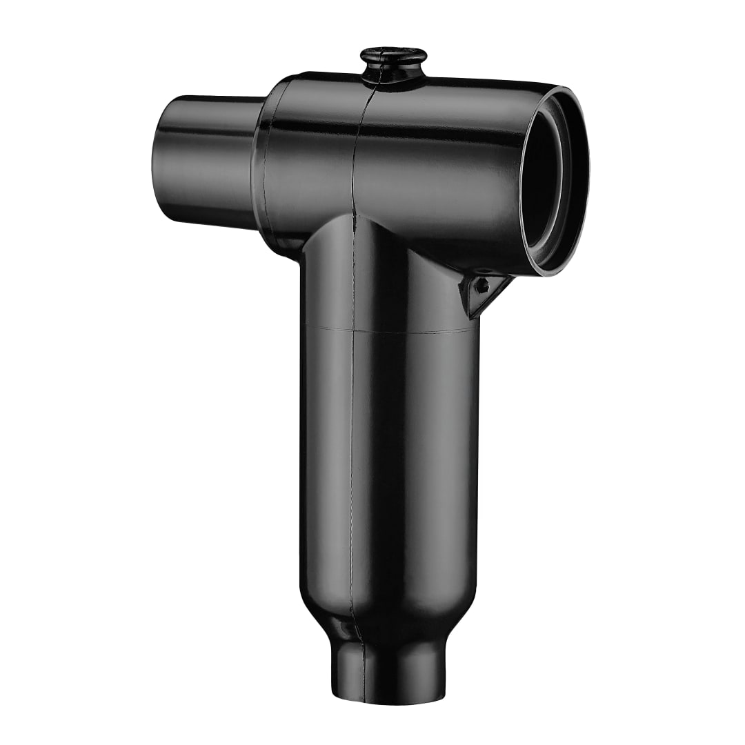 3M™ Rückseitiger T-Stecker IEC-Steckendverschluss 630 A, 12 kV, Durchmesser 12,5–19,5 mm, 25–95 mm²-Bereich, Kabelschuh, 3 Phasen pro Satz/1 Satz pro Karton