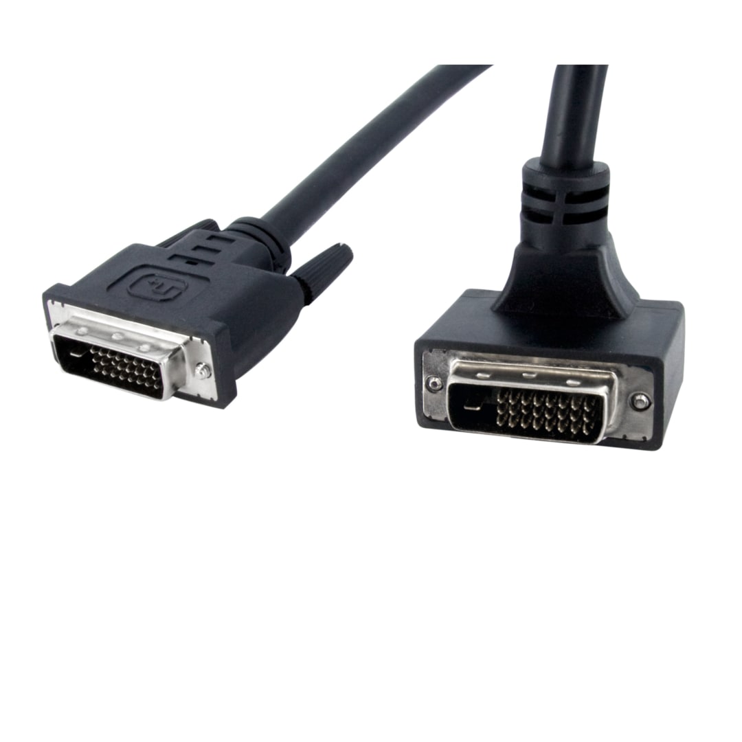 6 ft Bottom Angle DVI to DVI Monitor Cable