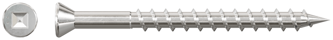 Simpson Strong-Tie SSDTH2S Trim-Head Screw — Sharp Point (Collated) — #7 x 2-1/2 in. #2 Square Type 305 (2000-Qty)