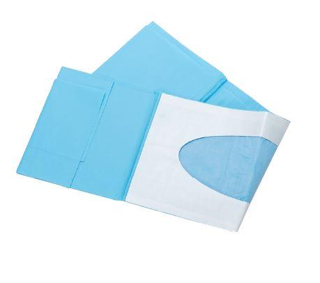 Adhesive Fenestrated Drape, Blue, 45 x 75cm Ø 2 x 6.5cm, Sterile