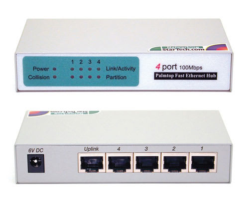 *D*4-Port 100-Mbps Fast Ethernet Hub