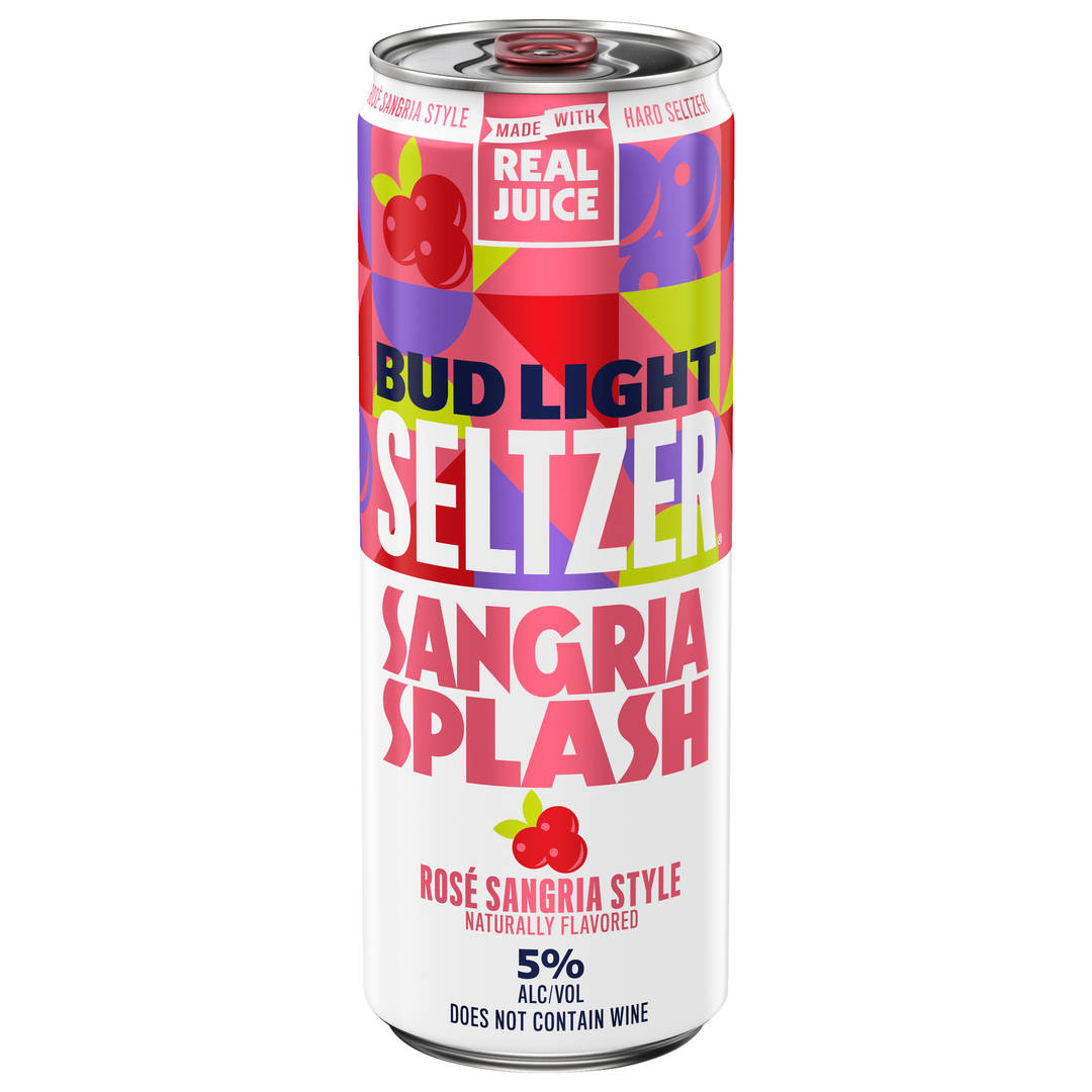 Bud Light Rose Sangria Style Sangria Splash Hard Seltzer 12 fl oz