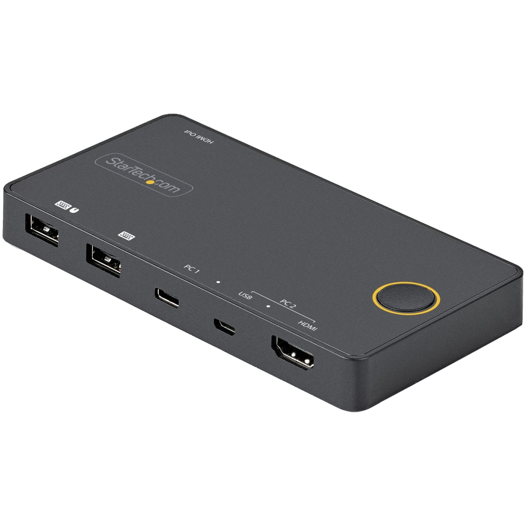 2 Port HDMI KVM Switch with one USB-C host Port