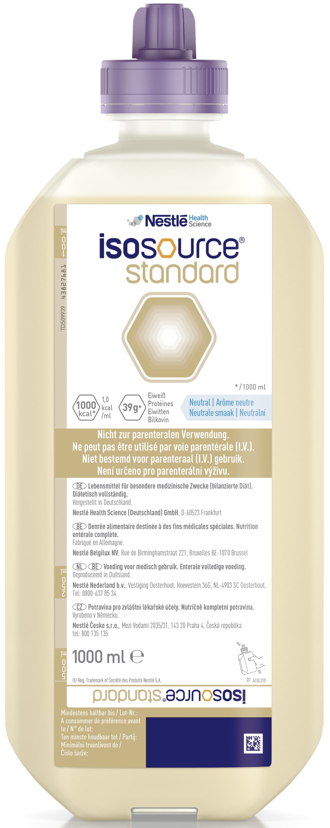 NESTLE HEALTH SCIENCE ISOSOURCE STANDARD Neutral 1L