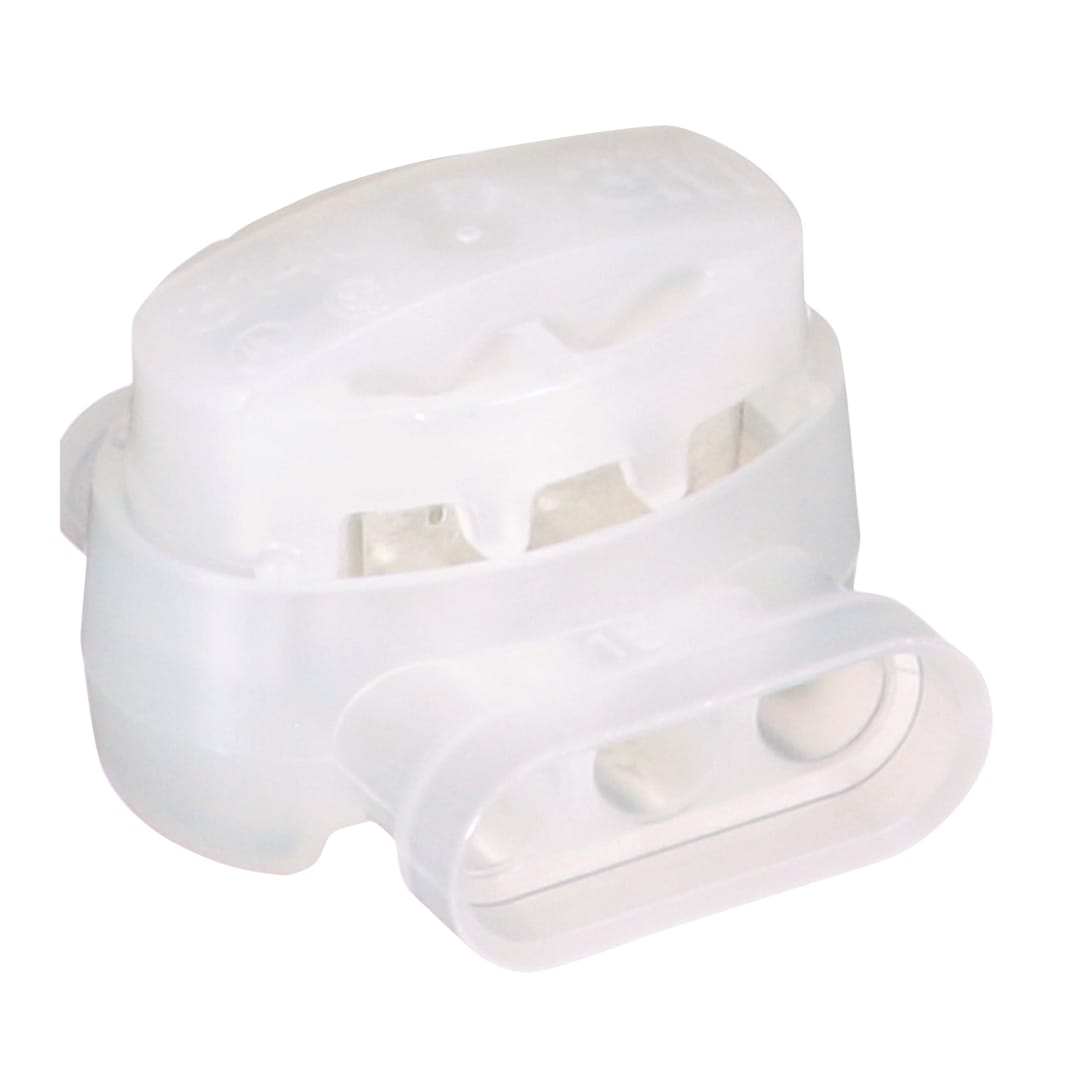 3M™ Scotchlok™ Elektrický IDC 314U-BIN, špirálový prívod, samo-odizolovací, spomaľujúci horenie, biely, 22-14 AWG, 1 000 v balení