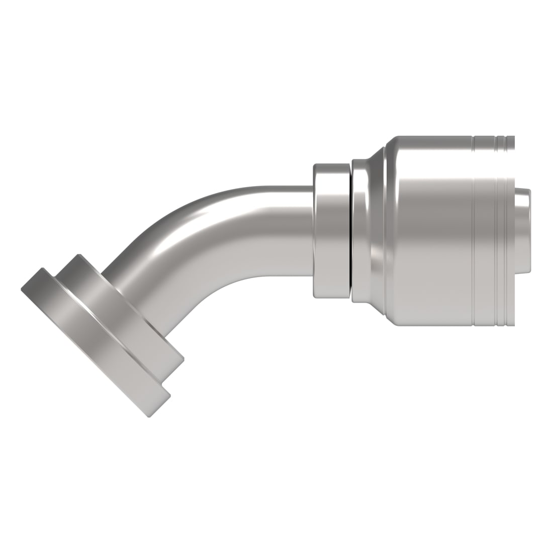 Aeroquip 2in Cd61 Flng 45d X 2in Hose Crimp Fitt