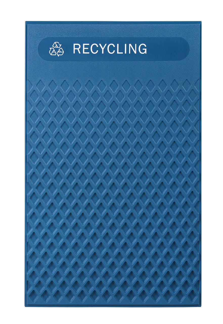 LARGE MIXED RECYCLING PANEL BLU